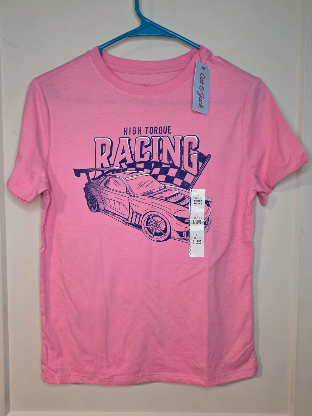 Cat & Jack - Pink 'Racing' Graphic Tee for Kids